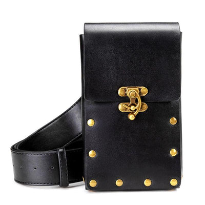 Steampunk Bag Belt - Black - Steampunk Belt