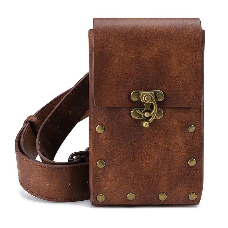 Steampunk Bag Belt - Brown - Steampunk Belt