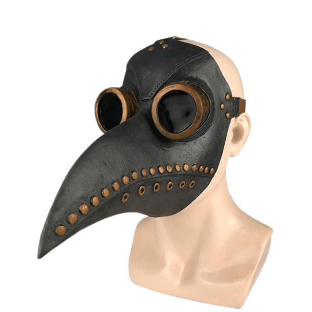 Steampunk Bird Mask - Gold - Steampunk Mask