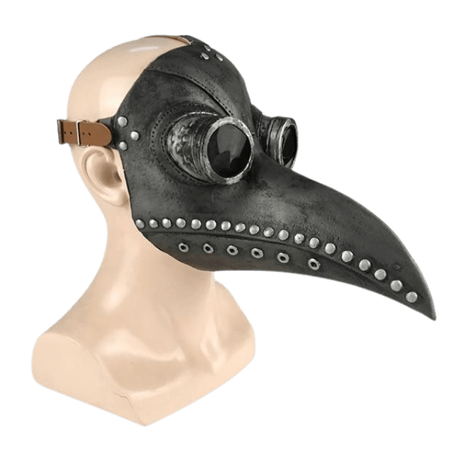 Steampunk Bird Mask - Silver - Steampunk Mask