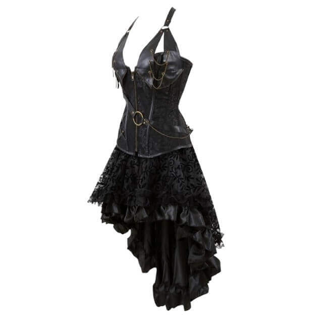 Steampunk Black Dress