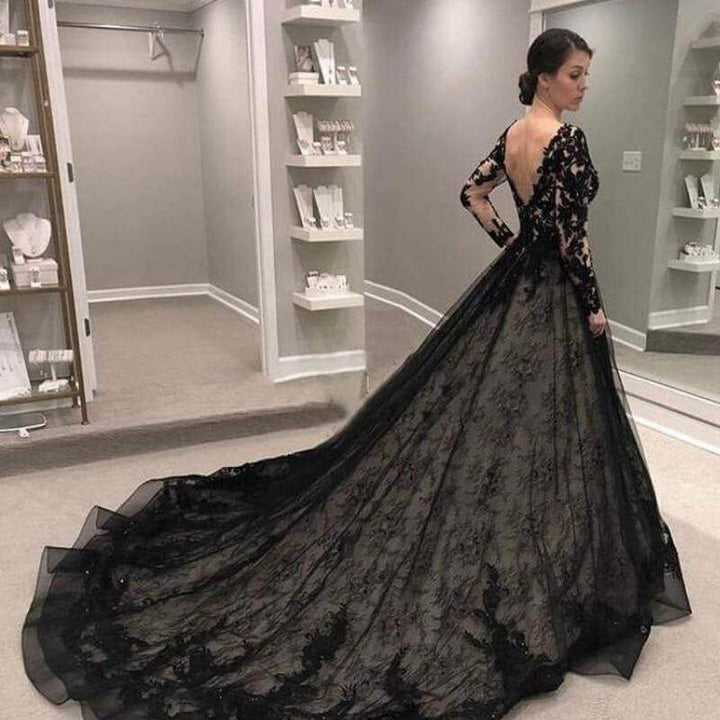Steampunk Black Wedding Dress - Steampunk Wedding Dress