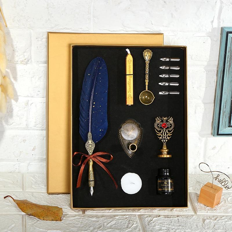 Steampunk Calligraphy Kit - blue - Steampunk Pen