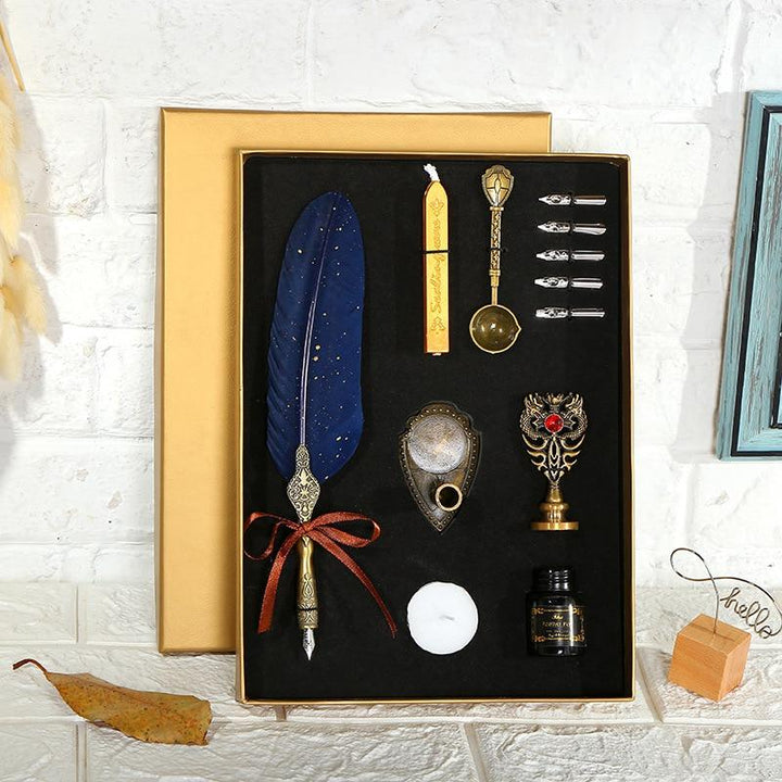 Steampunk Calligraphy Kit - blue - Steampunk Pen