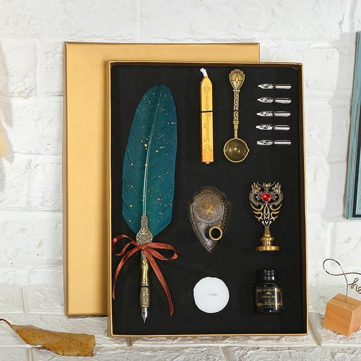 Steampunk Calligraphy Kit - green - Steampunk Pen