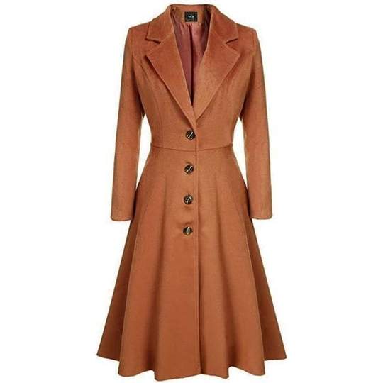 Brown Steampunk Classic Coat