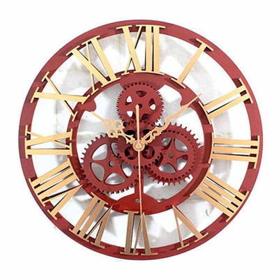 Steampunk Clock Large Gears - Golden - Clocks