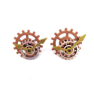 Steampunk Copper Earrings - Steampunk Earrings