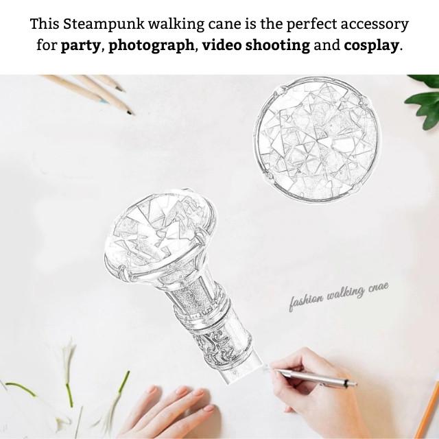 Steampunk Diamond Cane - Steampunk Canes