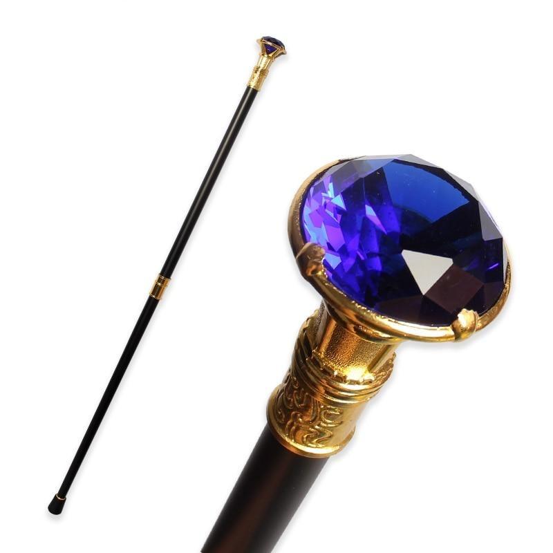 Steampunk Diamond Cane - Royal Blue - Steampunk Canes