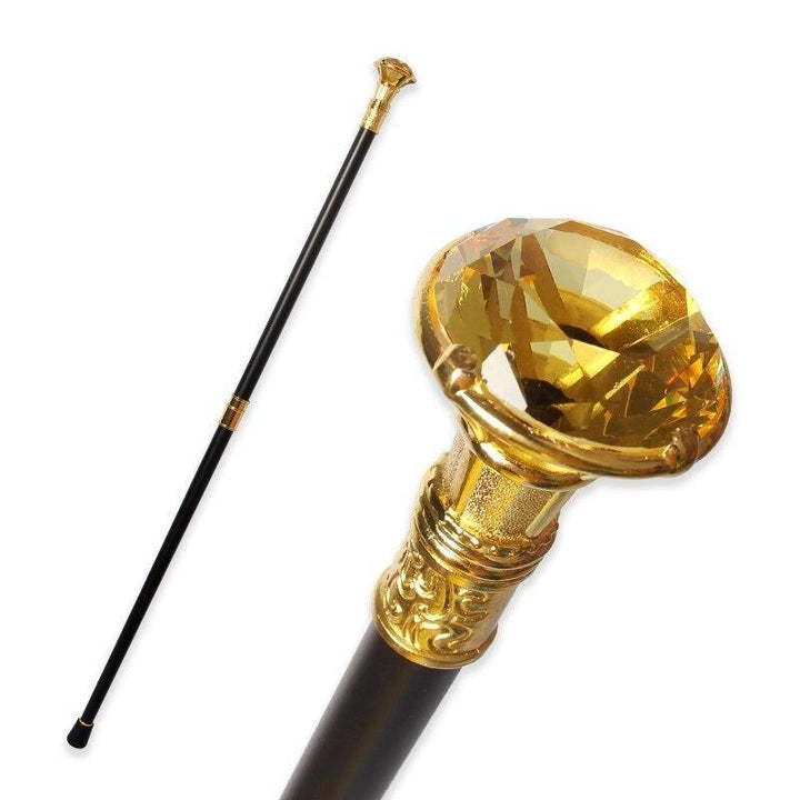 Steampunk Diamond Cane - Yellow - Steampunk Canes