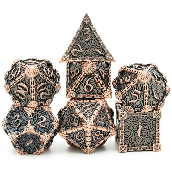 Steampunk Dices - Ancient Red Copper - Steampunk Dice