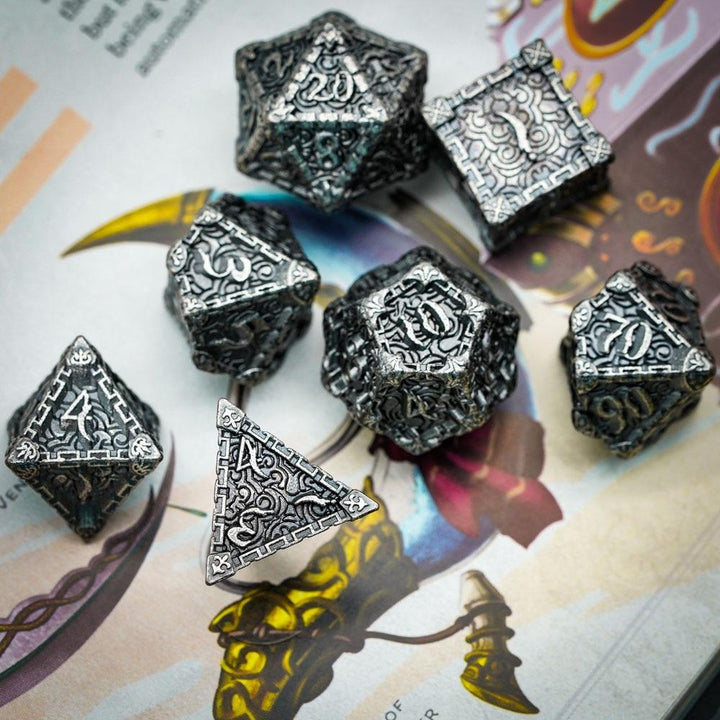 Steampunk Dices - Silver - Steampunk Dice