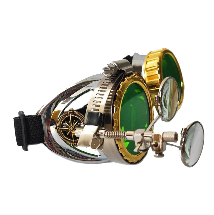 Steampunk Fashion Goggles - Green - Steampunk Goggles