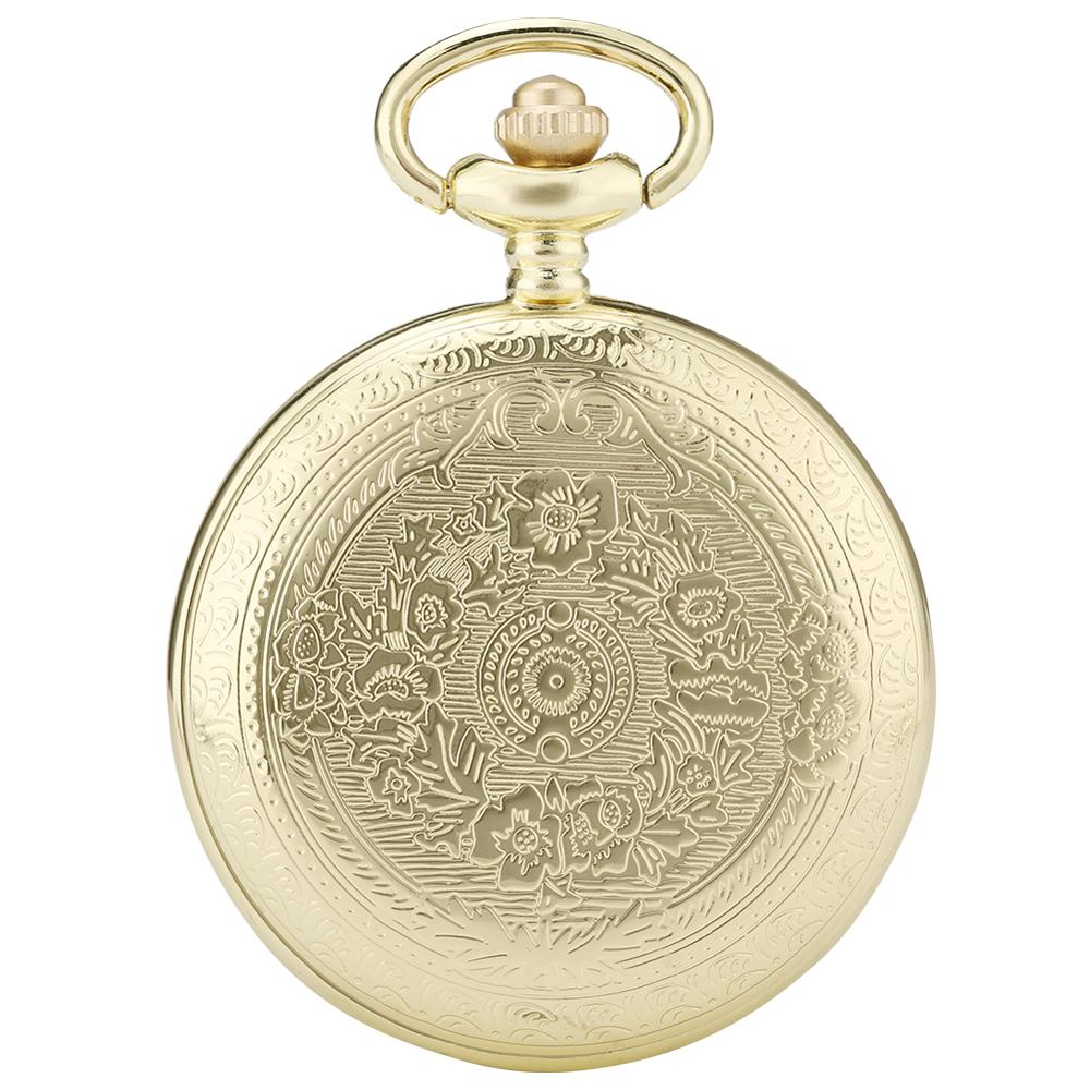 STEAMPUNK GOLDEN COGS POCKET WATCH