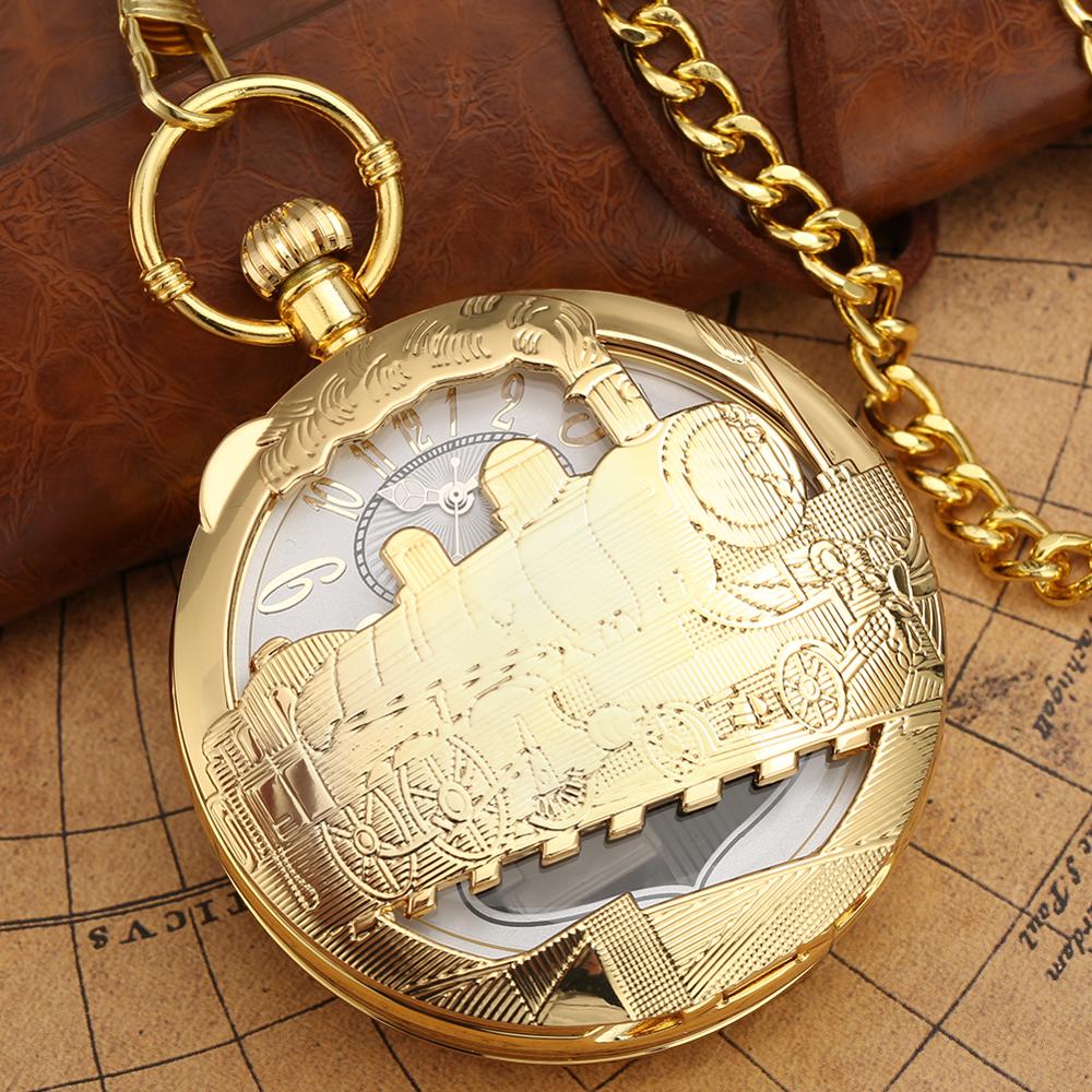 STEAMPUNK GOLDEN ROAD POCKET WATCH
