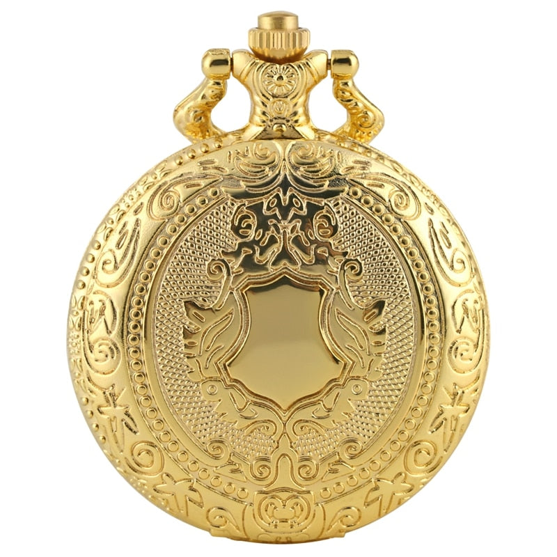 STEAMPUNK GOLDEN ROYALTY POCKET WATCH