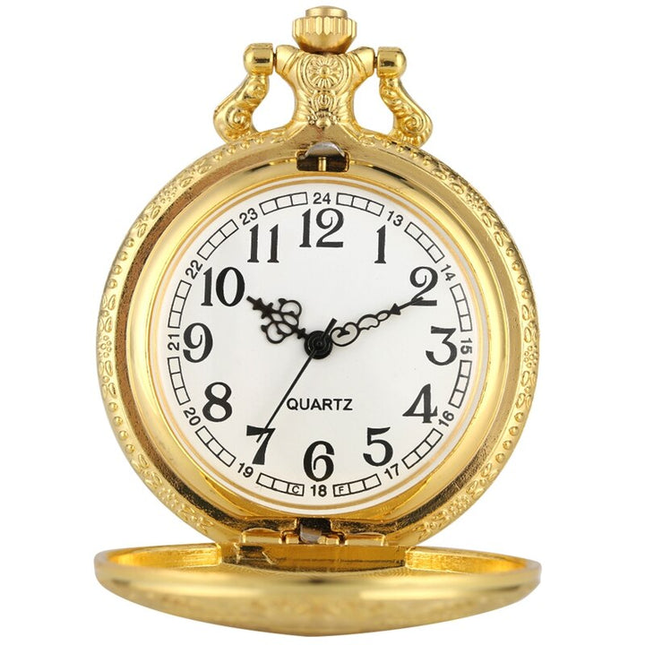 STEAMPUNK GOLDEN ROYALTY POCKET WATCH