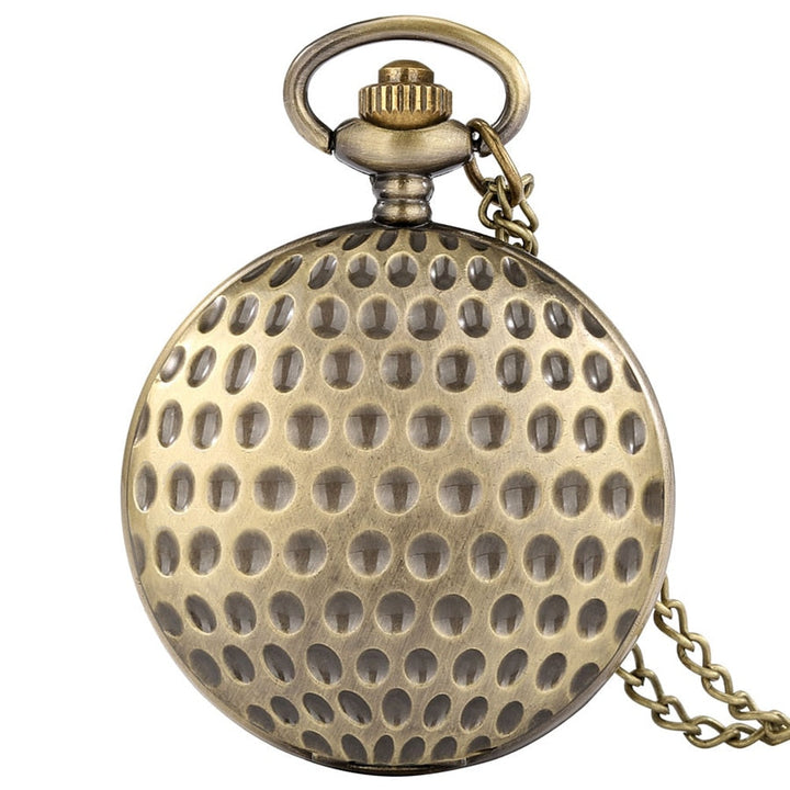 STEAMPUNK GOLF BALL POCKET WATCH