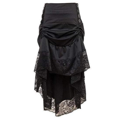 Black Steampunk Gothic Skirt