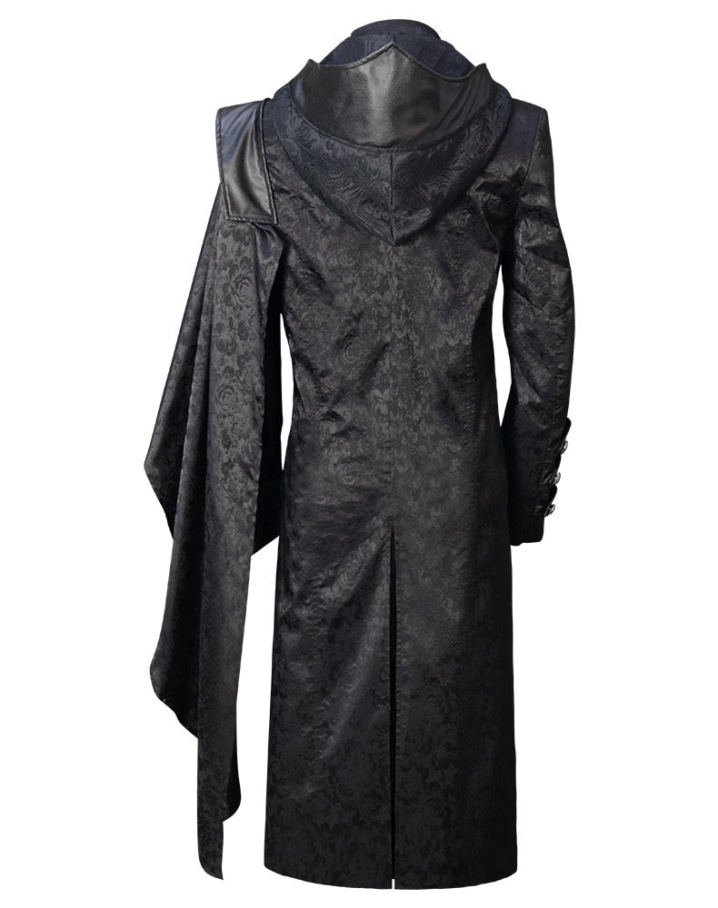 Hooded gothic fashion coat