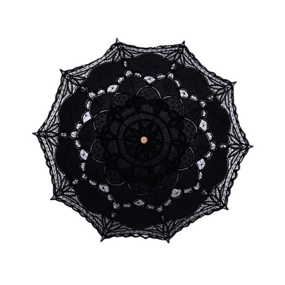 Steampunk Gothic Umbrella - Black - Steampunk Umbrella