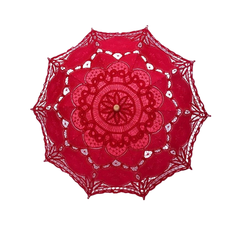 Steampunk Gothic Umbrella - Red - Steampunk Umbrella