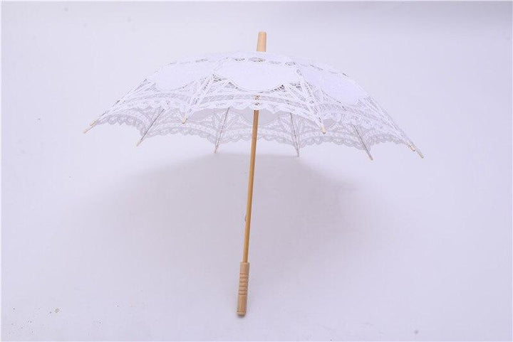 Steampunk Gothic Umbrella - White - Steampunk Umbrella