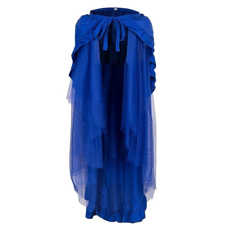 Steampunk Green Skirt - Blue / S - Steampunk Skirt