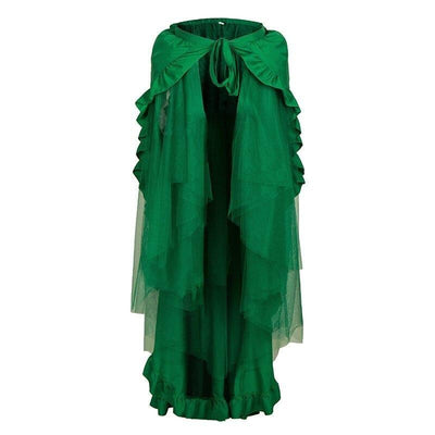 Steampunk Green Skirt - Green / S - Steampunk Skirt