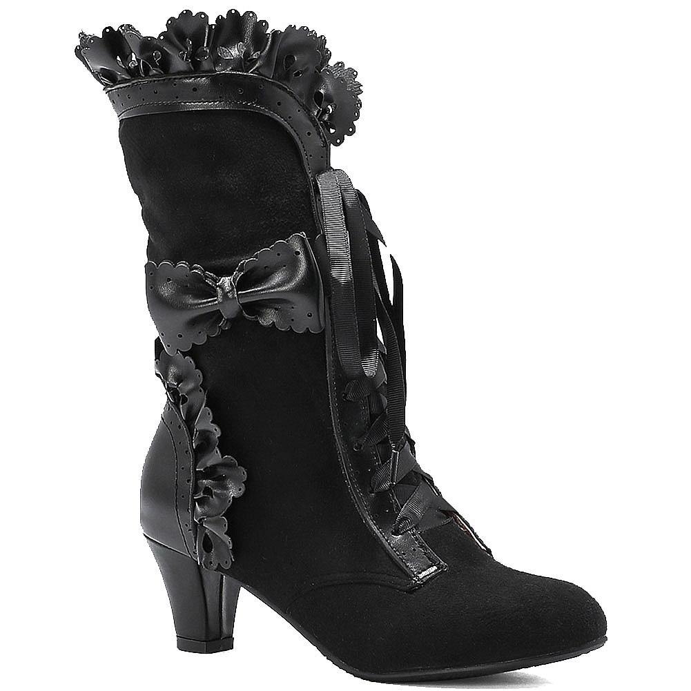 Steampunk Heels Boots - Black / 4 - Steampunk Boot