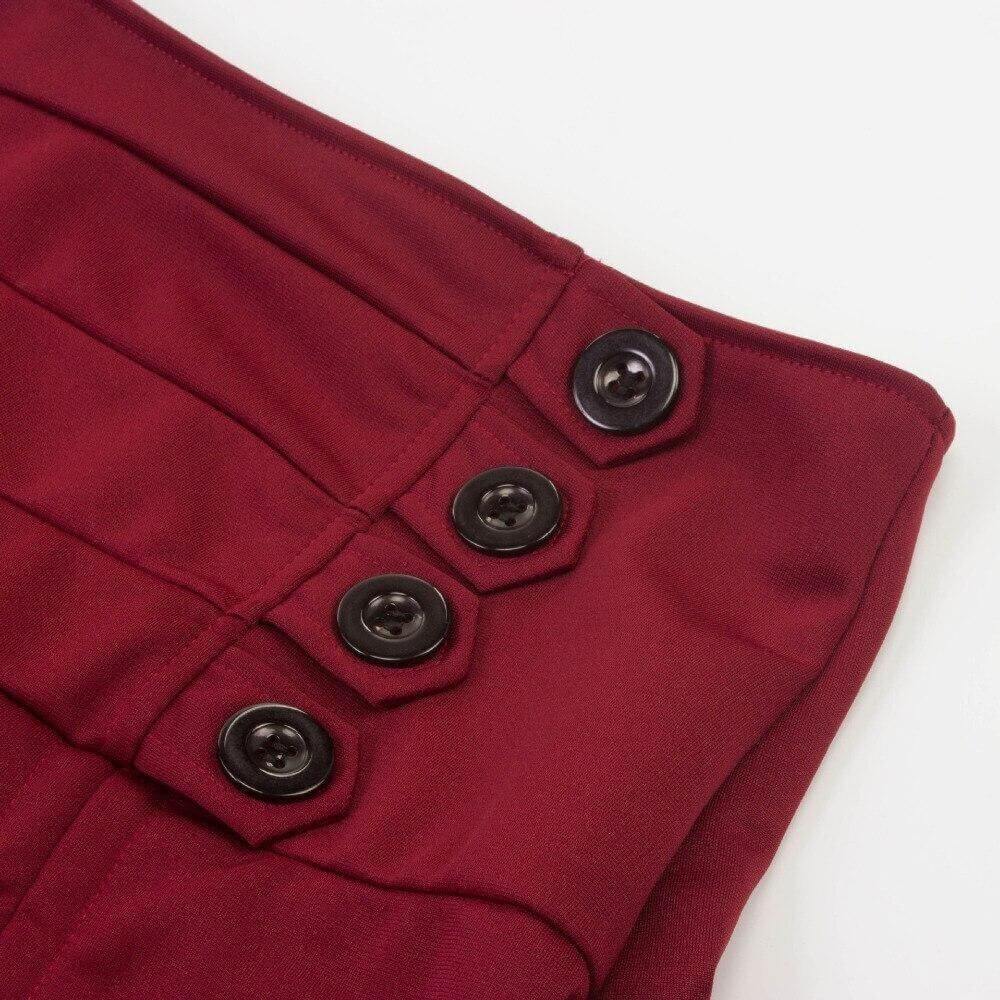Steampunk High-Waisted Skirt - Steampunk Skirt