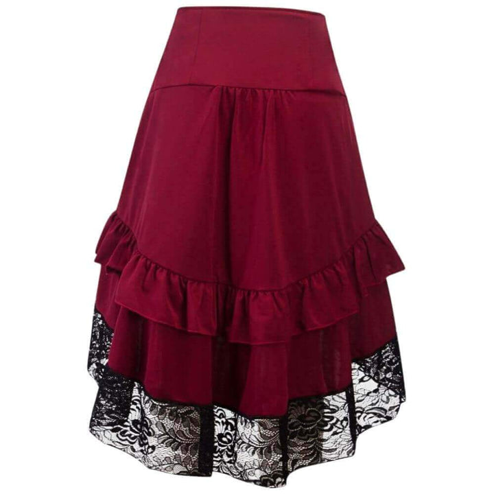 Steampunk High-Waisted Skirt - Steampunk Skirt