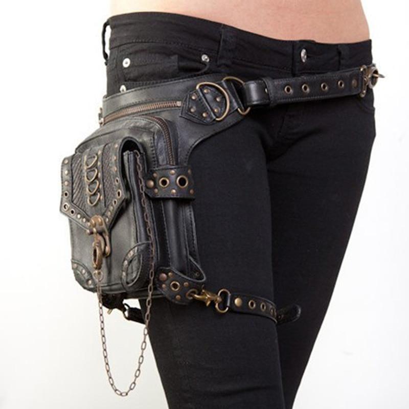 Steampunk Holster Belt - Black Circle - Steampunk Belt