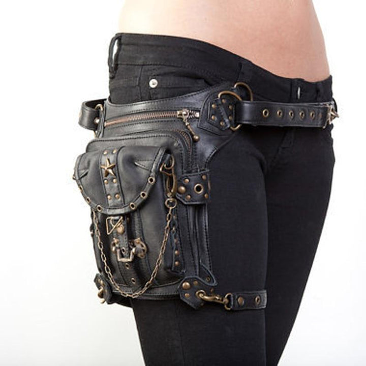 Steampunk Holster Belt - Black Star - Steampunk Belt