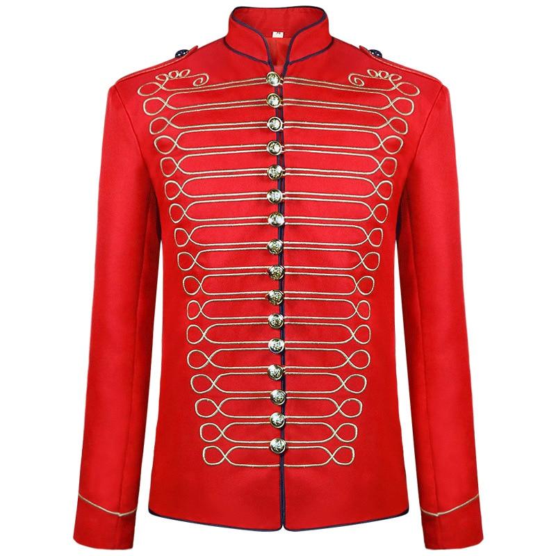 Steampunk Hussar Jacket - RedGold / S - Steampunk Jackets