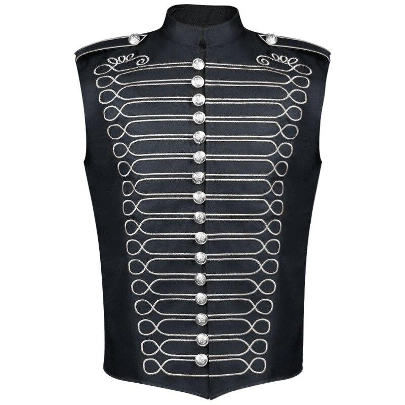 Steampunk Hussar Jacket - Vest BlackSilver / S - Steampunk 