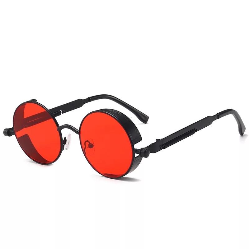 Steampunk Jacob Sunglasses - Red / Black - Sunglasses