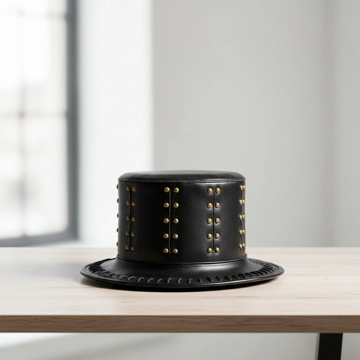 Steampunk Leather Hat - Steampunk Hat