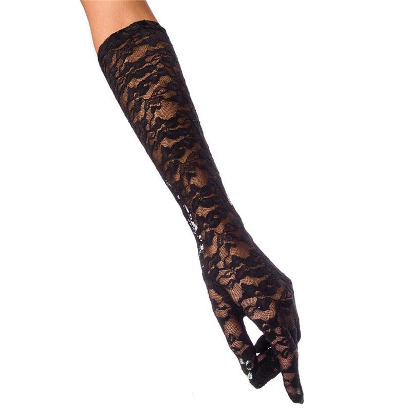Steampunk Long Gloves - Black - Steampunk Gloves