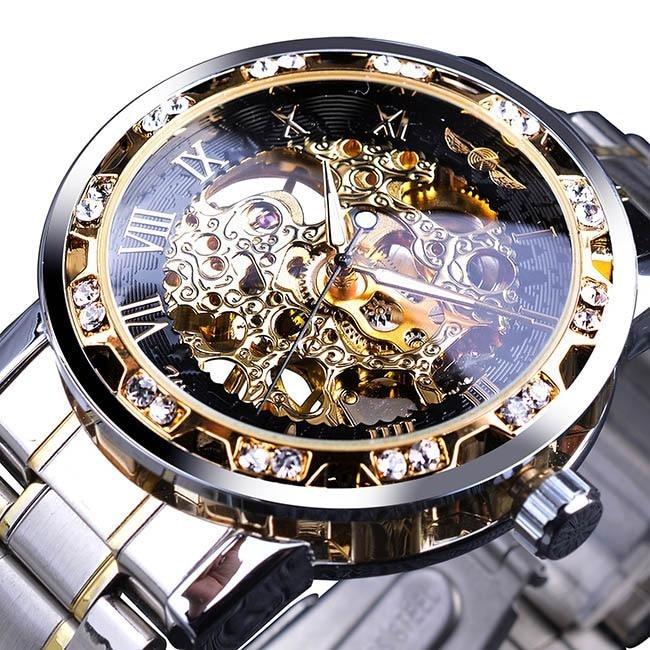 Steampunk Luxurious Wrist Watch - Silver - Steampunk Wrist 