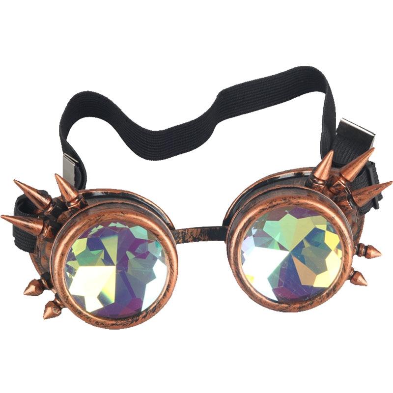 Steampunk costume goggles glasses goth punk mad scientist accessories mens