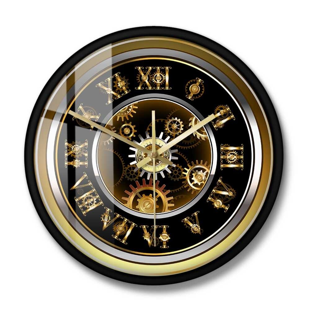 Golden Retro Steampunk Clock – Steampunkstyler