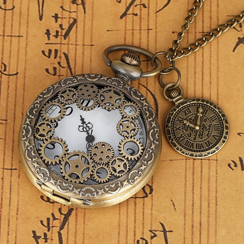 STEAMPUNK MYSTICAL COG POCKET WATCH