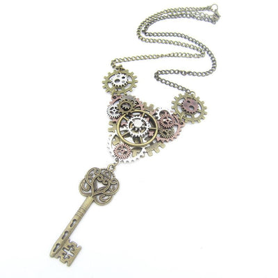 Steampunk Necklace Key - Necklace