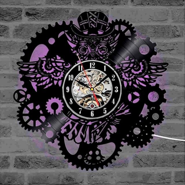 Steampunk Owl Pendulum Clock - Steampunk Clocks
