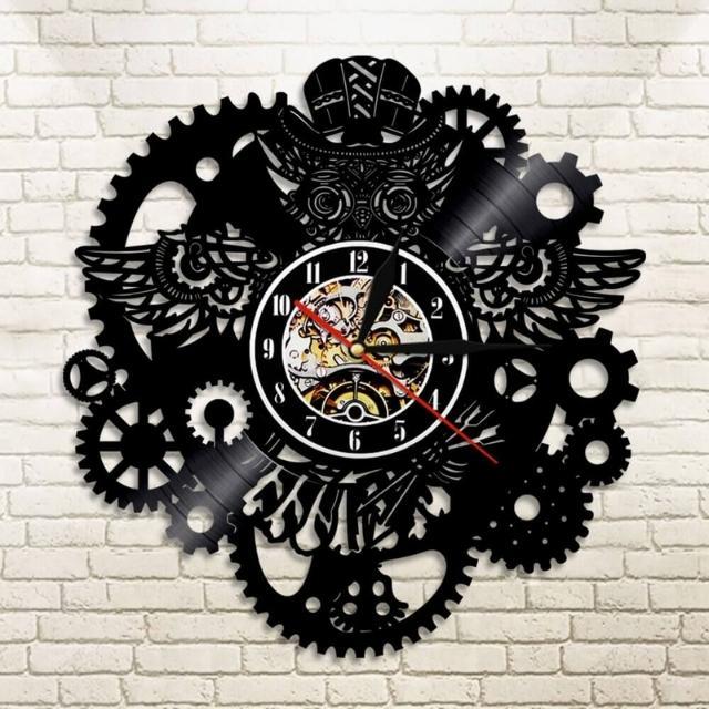 Steampunk Owl Pendulum Clock - Steampunk Clocks