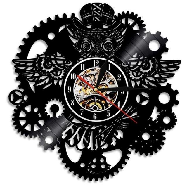 Steampunk Owl Pendulum Clock - Steampunk Clocks