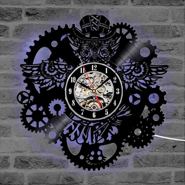 Steampunk Owl Pendulum Clock - Steampunk Clocks