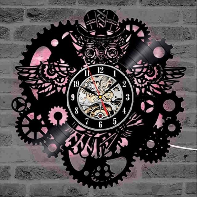 Steampunk Owl Pendulum Clock - Steampunk Clocks